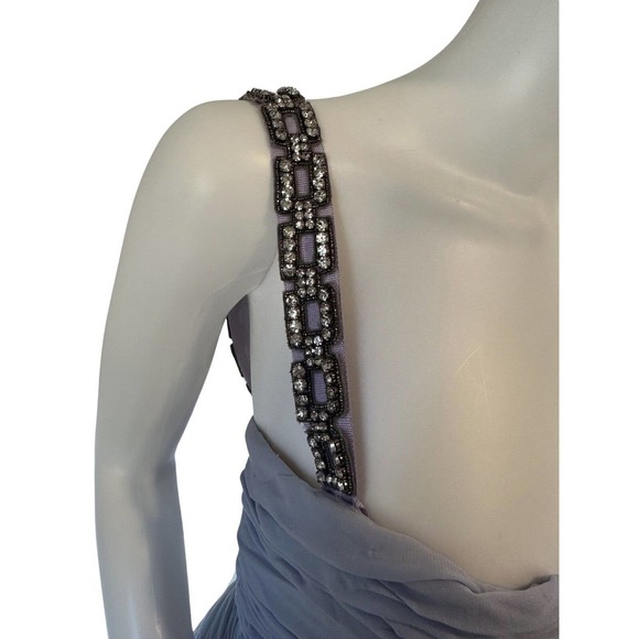 ROBERTO CAVALLI WOMENS VINTAGE SEXY PURPLE EMBELLISHED DRESS SZ 42 6 NWT - Picture 7 of 16